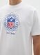 White Pure Cotton T-shirt with NFL logo_3
