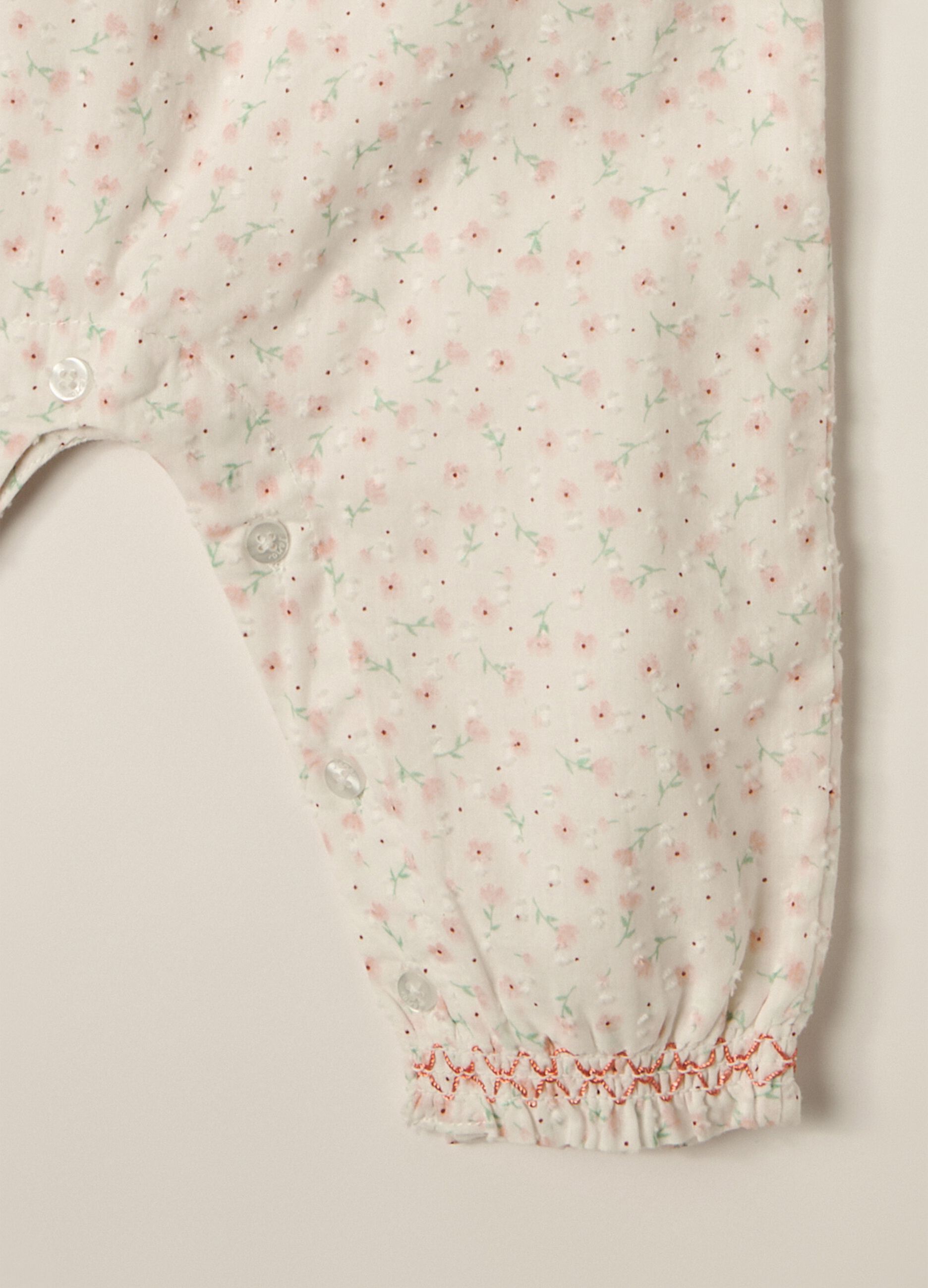 IANA newborn girl onesie in 100% cotton