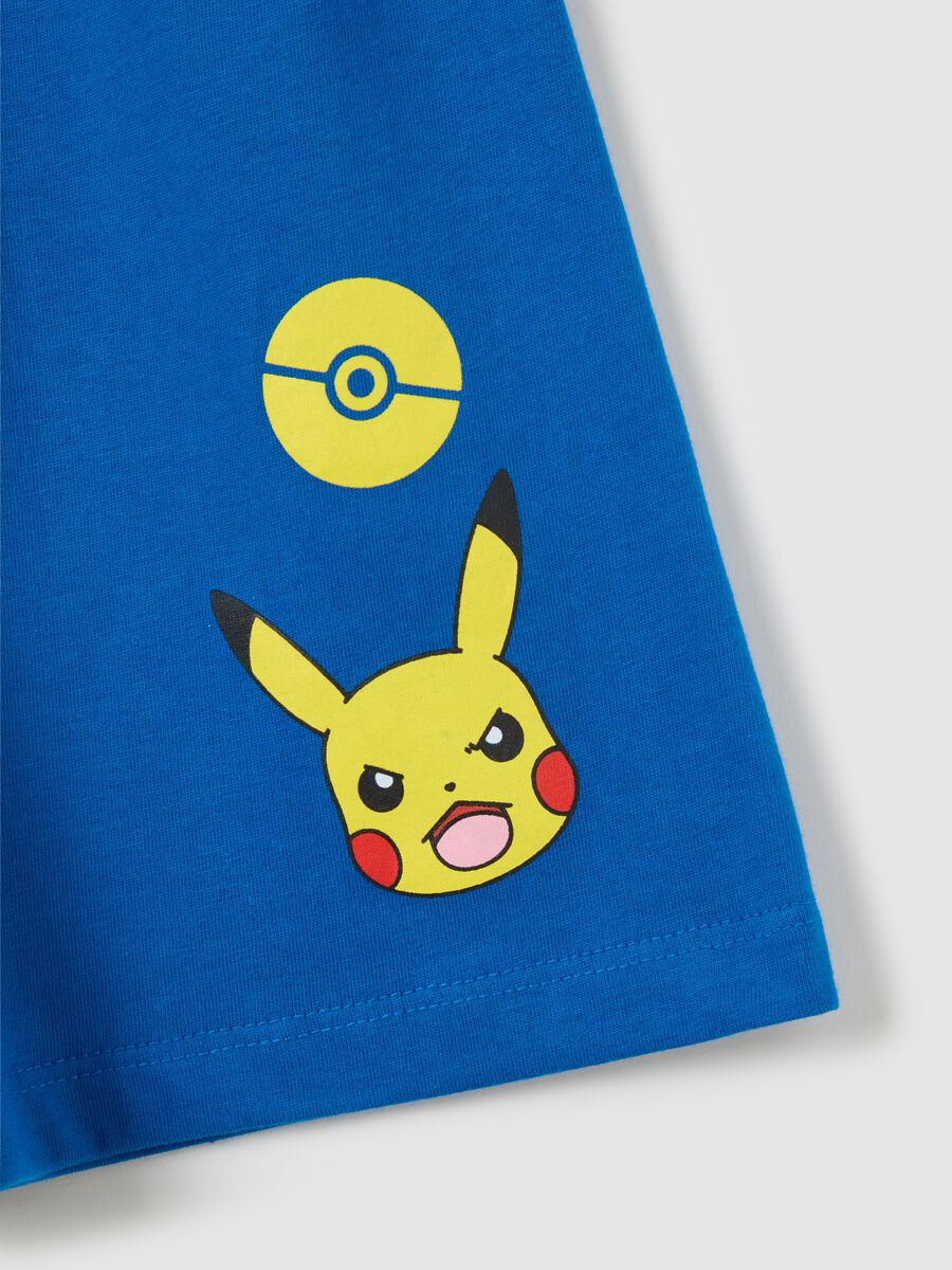Children's set in pure multicolour cotton regular fit with Pokémon print_2