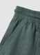 Green organic cotton shorts with elasticated waist_3