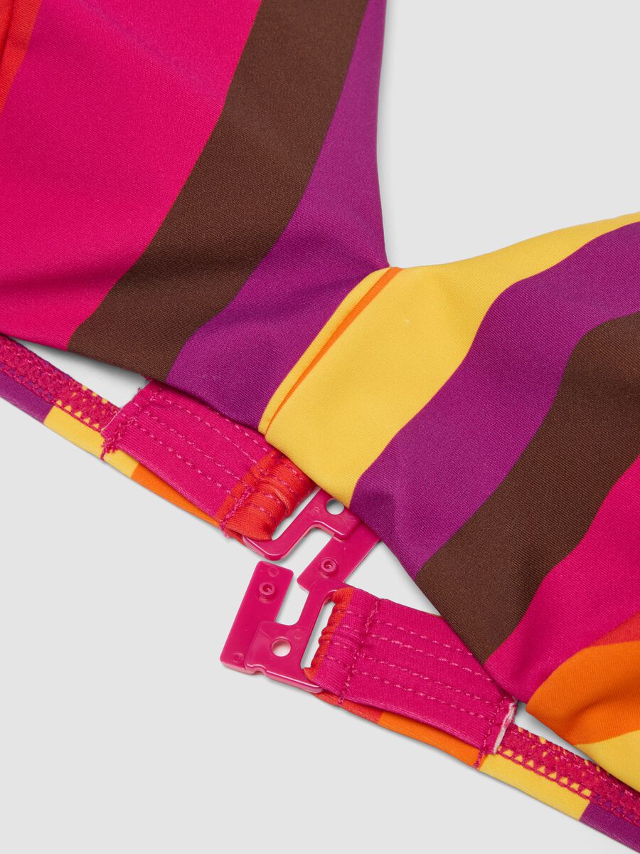Top bikini multicolor a triangolo in tessuto elasticizzato_5