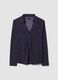 Blue stretch-fabric T-shirt with polka-dot collar, regular fit_0