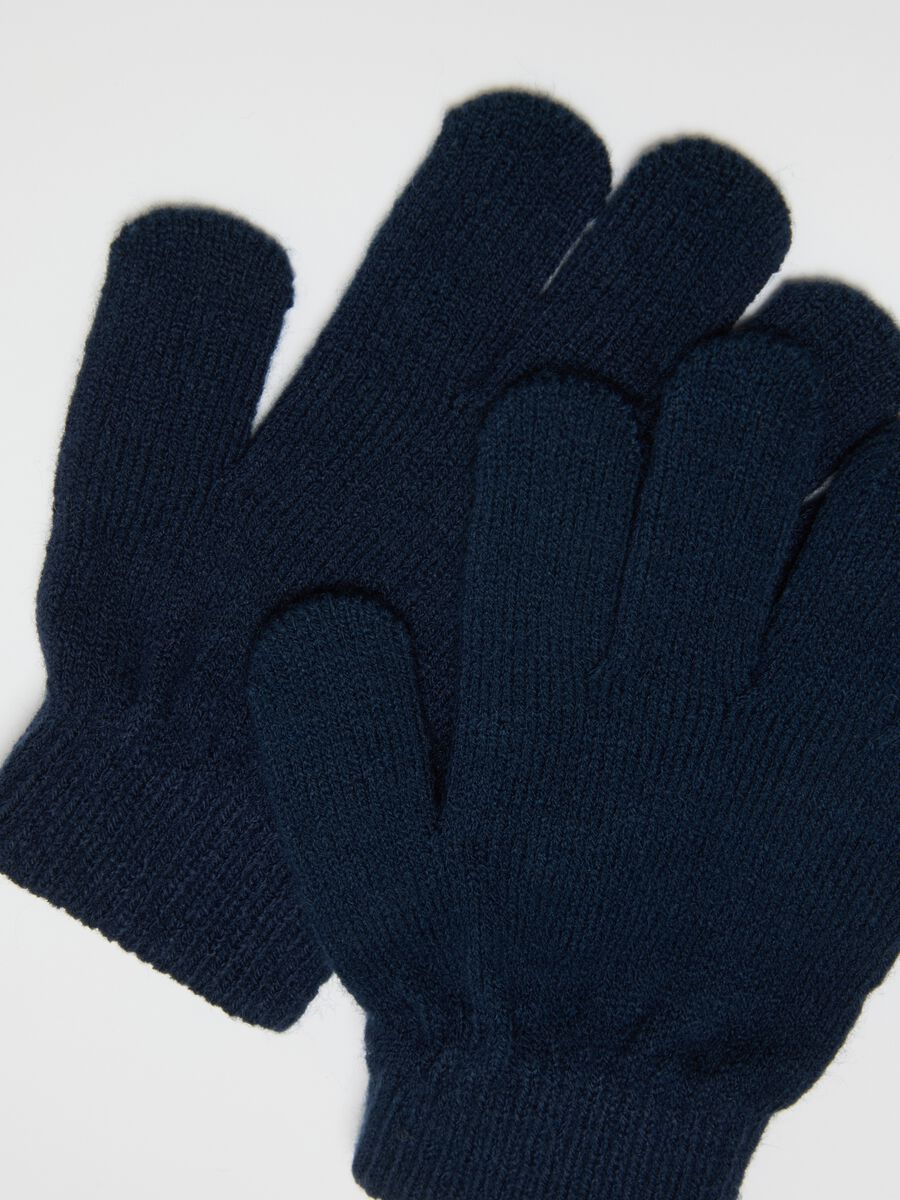 Blue Children's Gloves Twin Pack_1