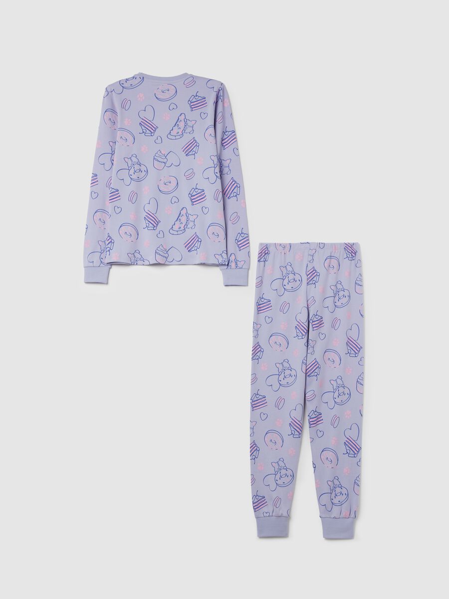 Pigiama in cotone bio con stampa "Midnight Snacks"_1