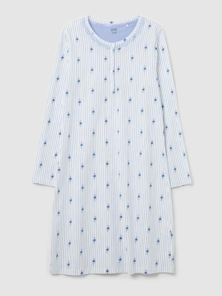 Striped nightshirt with flowers_4
