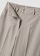 Beige stretch trousers with turn-up hem_5