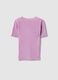 Maglia in misto viscosa viola a coste da bambina regular fit_4