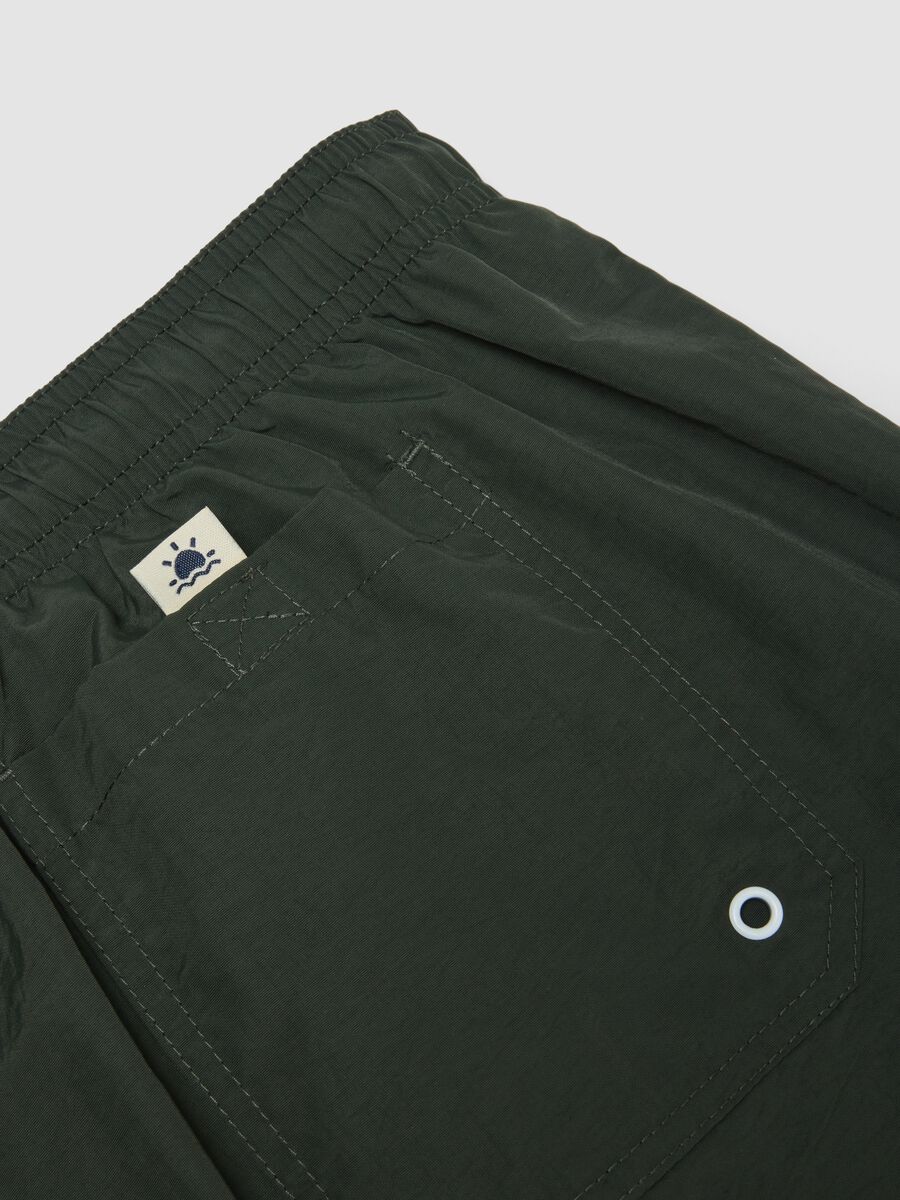 Boxer da mare verdi regular fit con coulisse_5