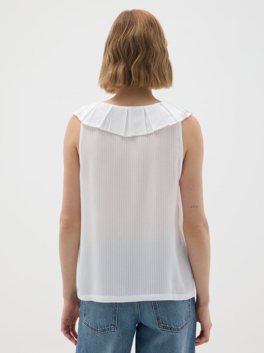White Pure Viscose Oversized Blouse_2
