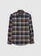 Multicoloured checked pure cotton regular fit shirt_4