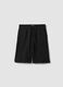 Boys' black 100% cotton comfort-fit shorts_0
