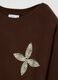 Brown sweater with bead decoration_5