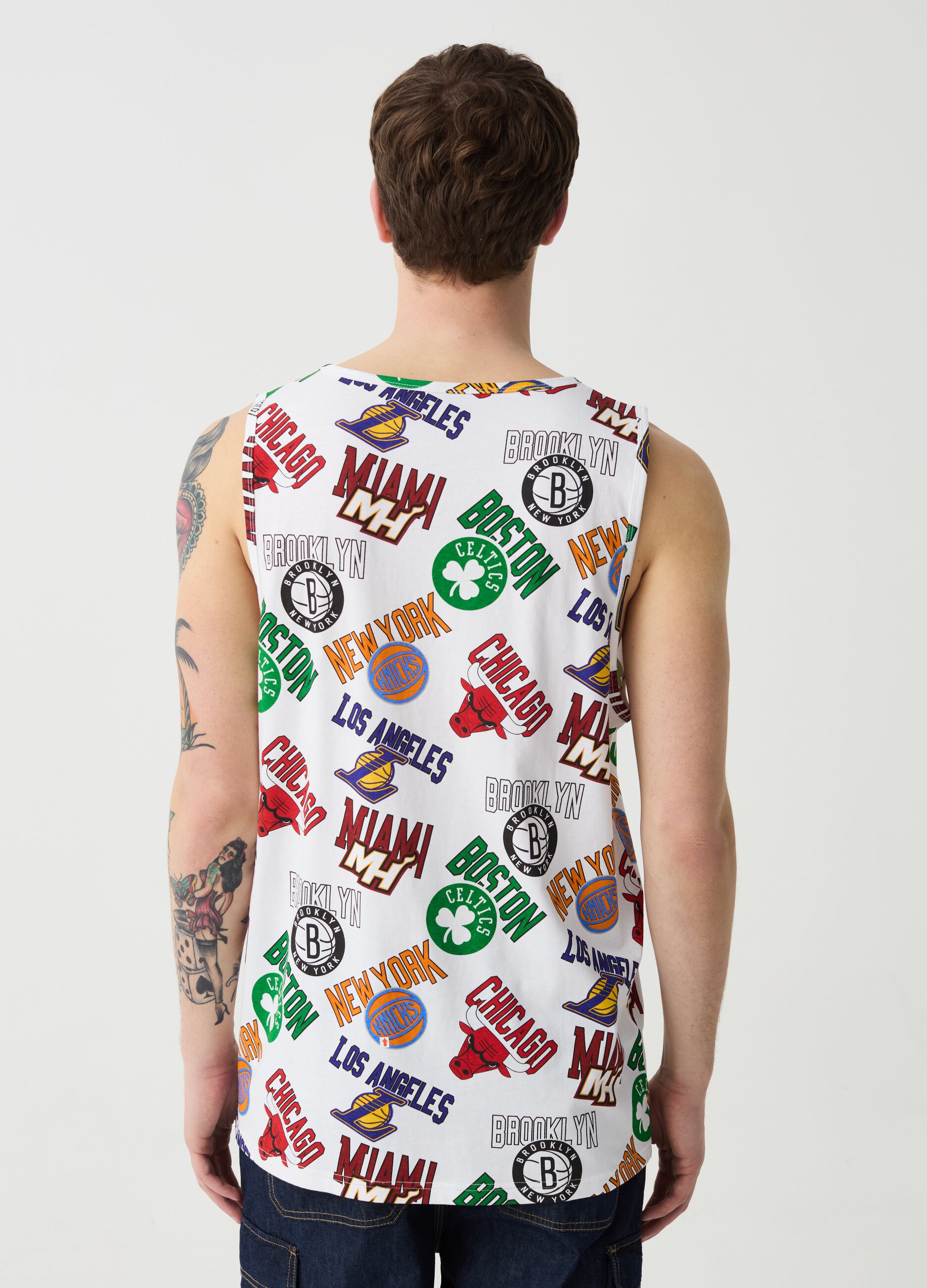 Tank top stampa squadre NBA all-over
