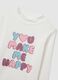 Girls' white pure cotton regular fit top_3