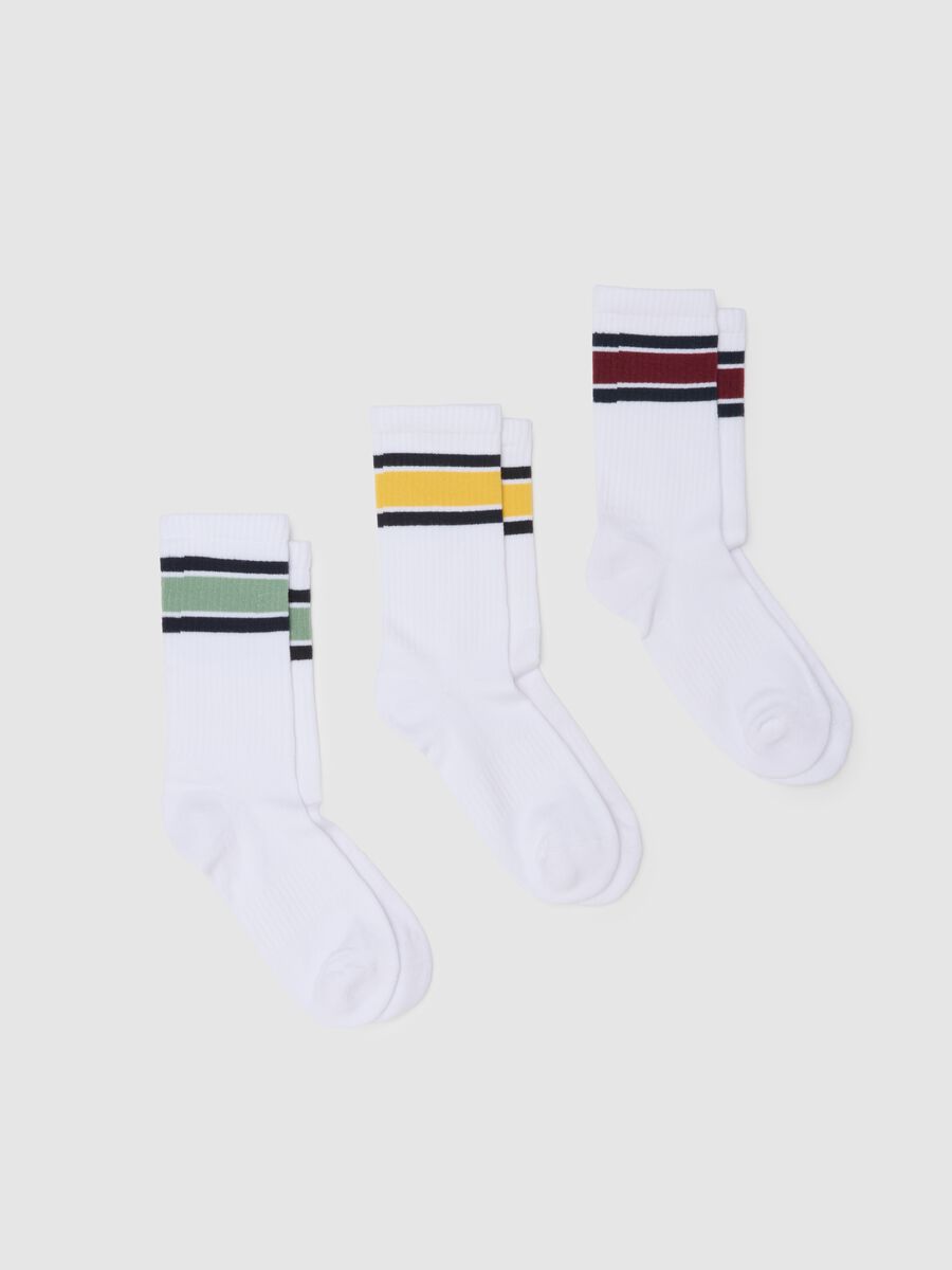White Tennis Sports Sock Tripack_0
