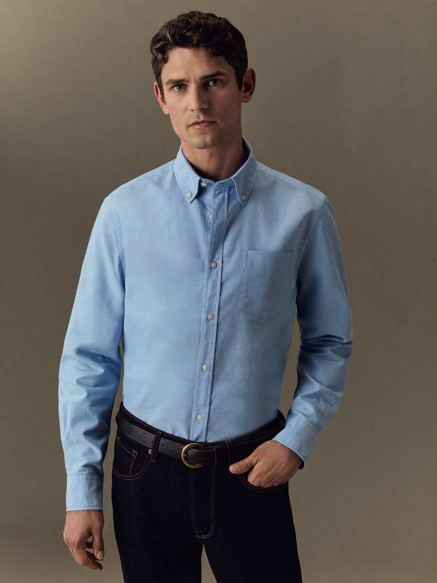 Camicia in cotone oxford_0