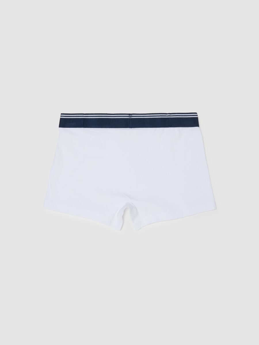 Multicolour boy's boxers in stretchy cotton regular fit_1