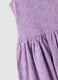 Purple pure cotton dress with floral print_3