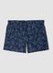 Blue swim shorts with starfish print_0