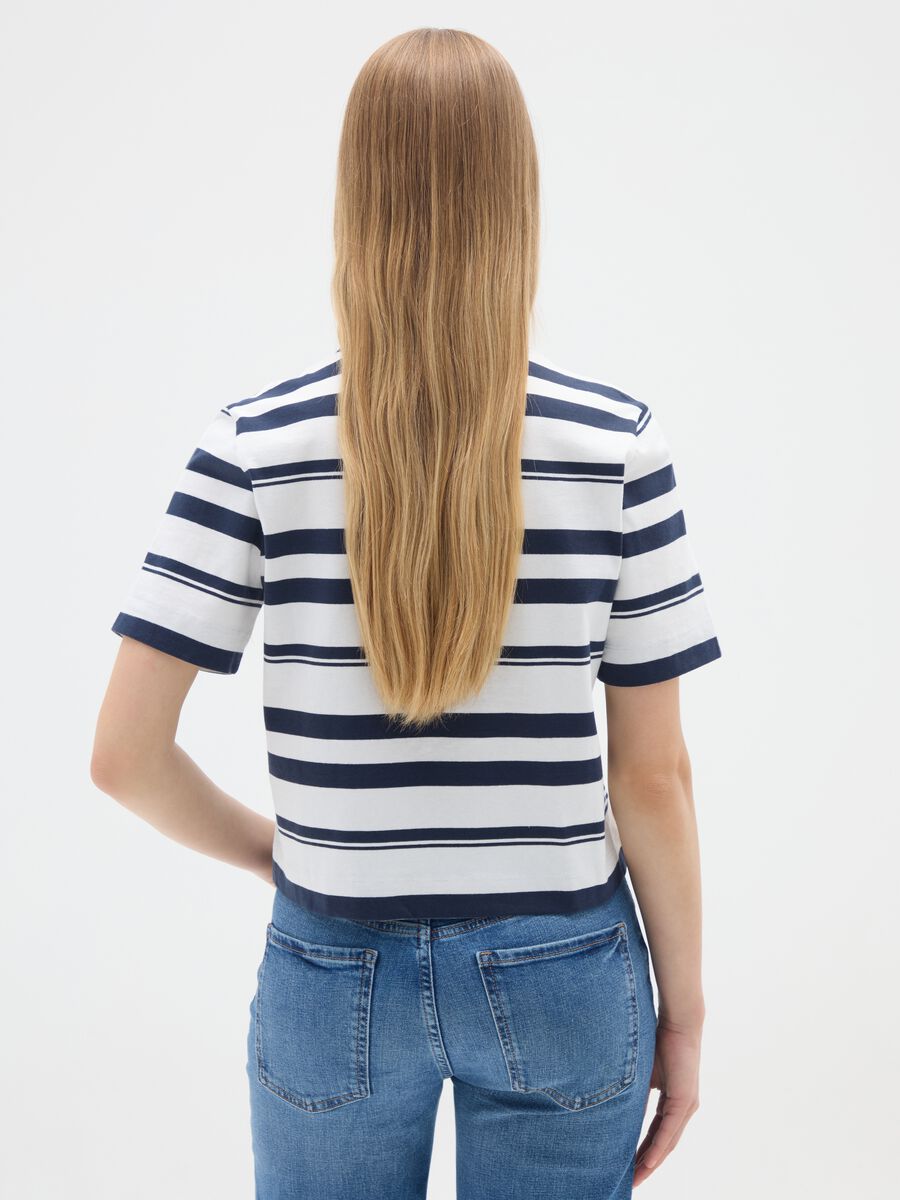 White and blue striped cotton polo shirt_2