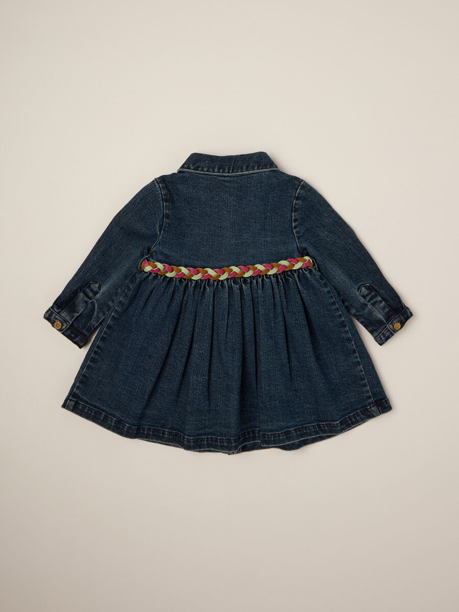 Stretch Denim Dress for Girls_1