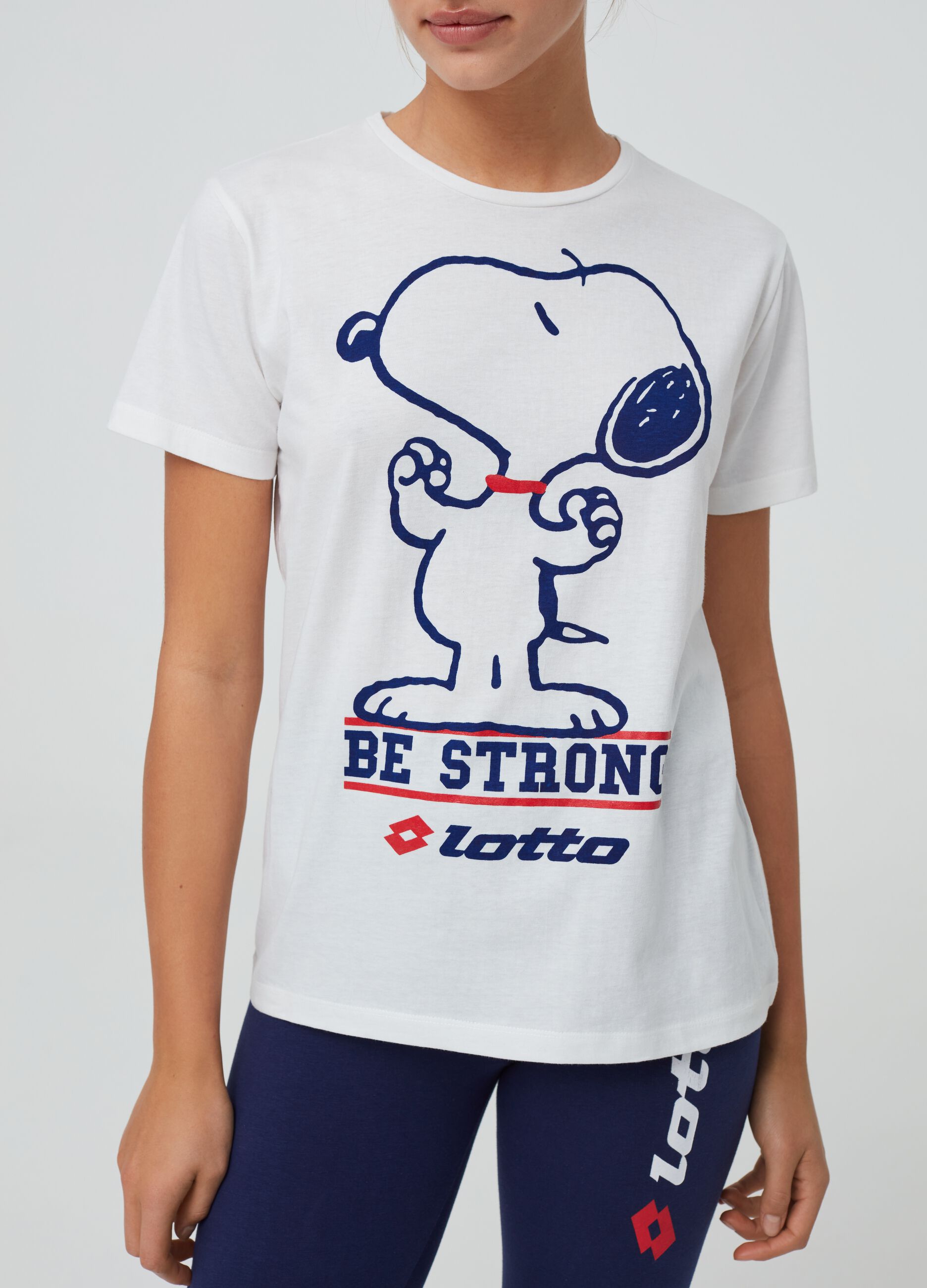 T-shirt con stampa Lotto Peanuts Snoopy