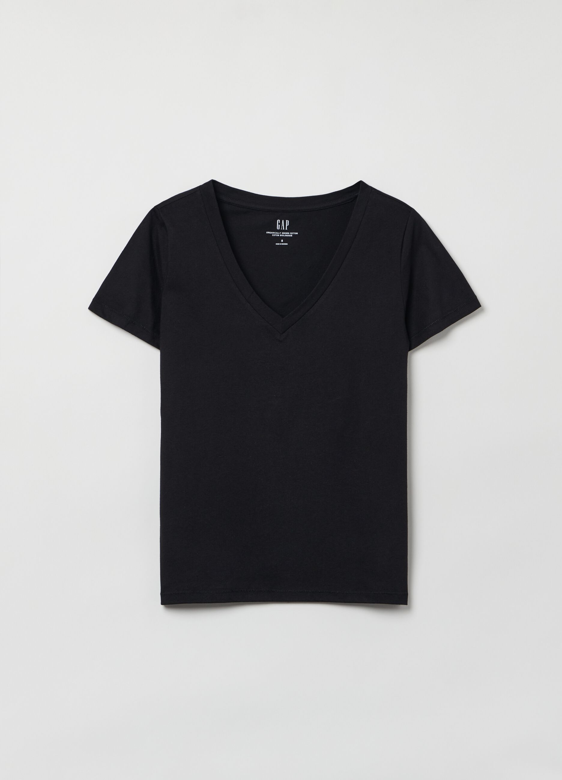 Cotton V-neck T-shirt