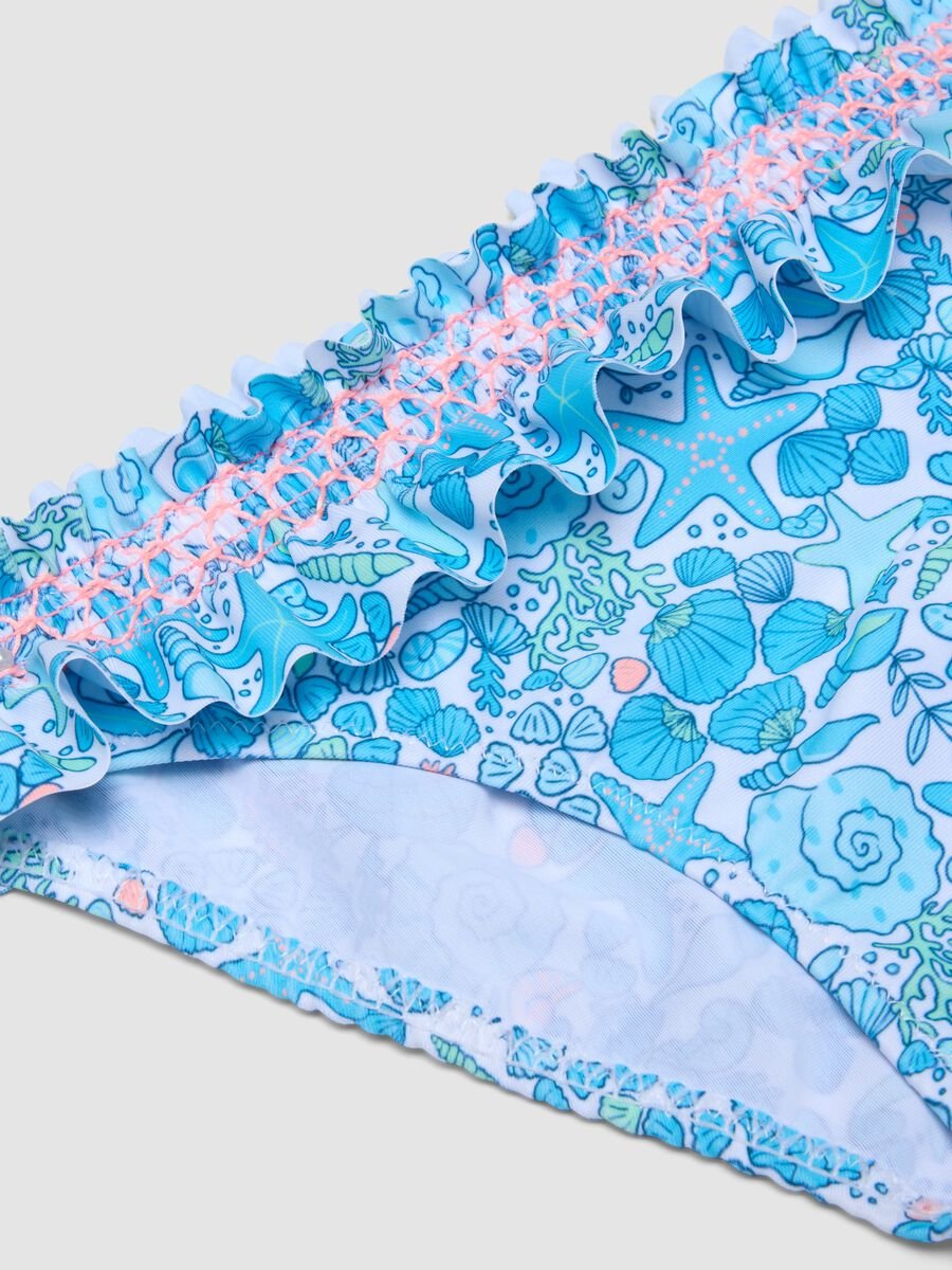 Blue girls&rsquo; bikini with nautical print_3