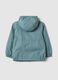Light blue children's jacket regular fit with full zip and hood_1