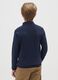 Boys' high-neck blue cotton jumper regular fit_1