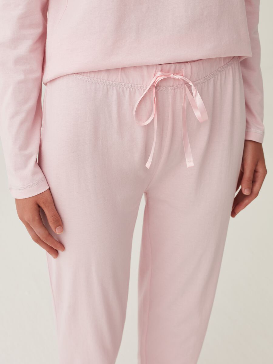 Pantalone pigiama lungo in cotone_3