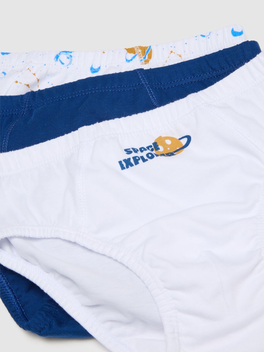 Set of 7 boys' briefs in multicolour pure cotton_2