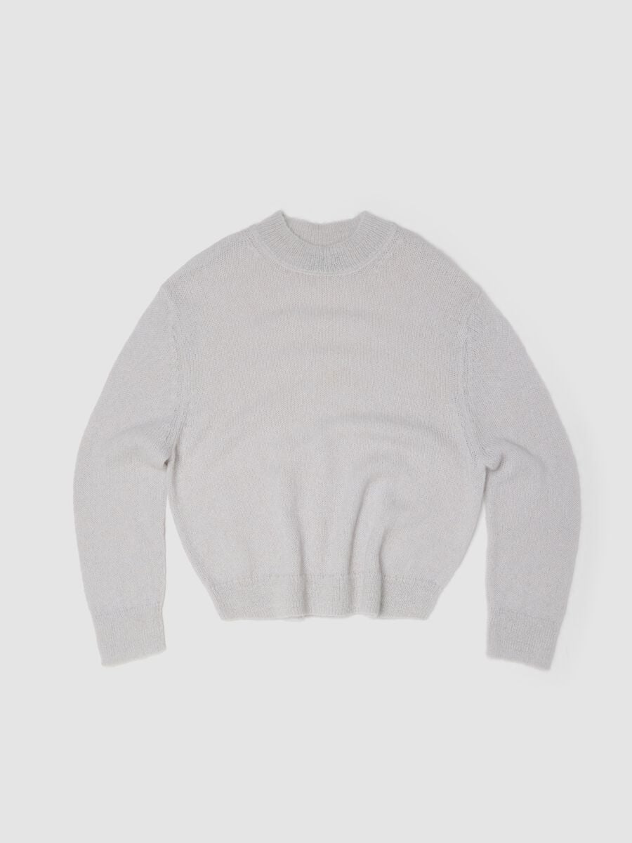 Mohair Crew Neck Light Beige_0