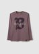 Boy's pure cotton purple oversized T-shirt_0