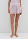 Pink pure viscose shorts regular fit_1