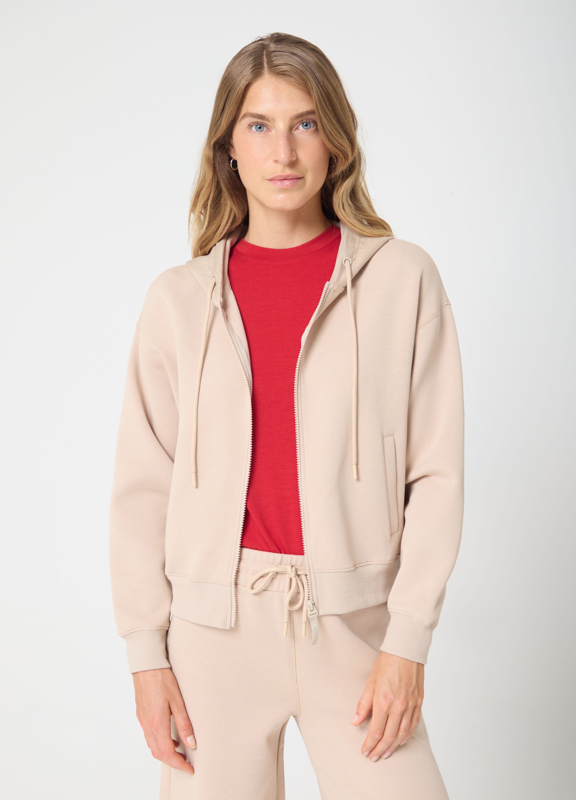 Full-zip crop with hood by ALTAVIA STUDIO