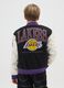 Multicolour kids' bomber jacket regular fit with Lakers print_1