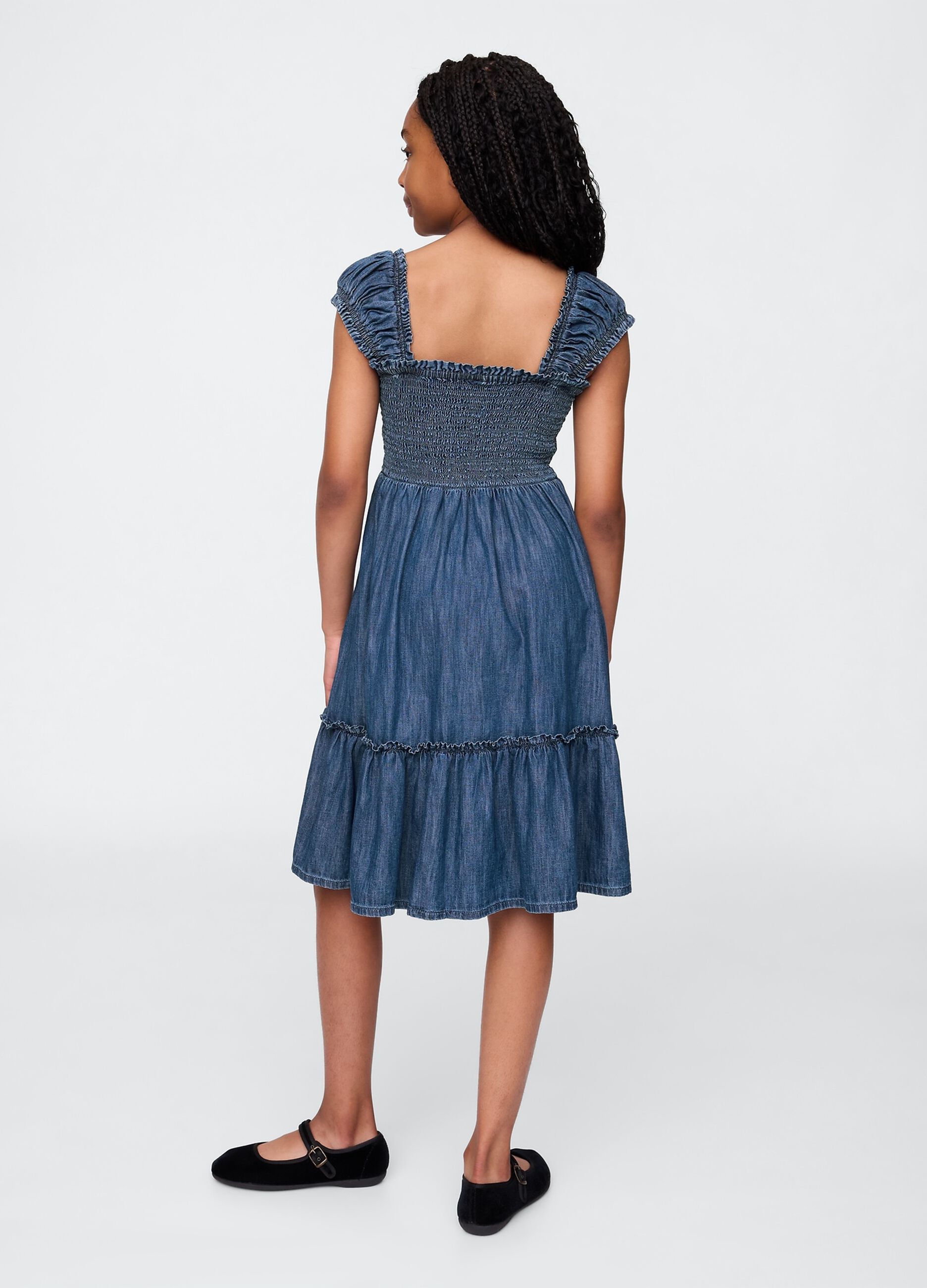 Abito midi in denim