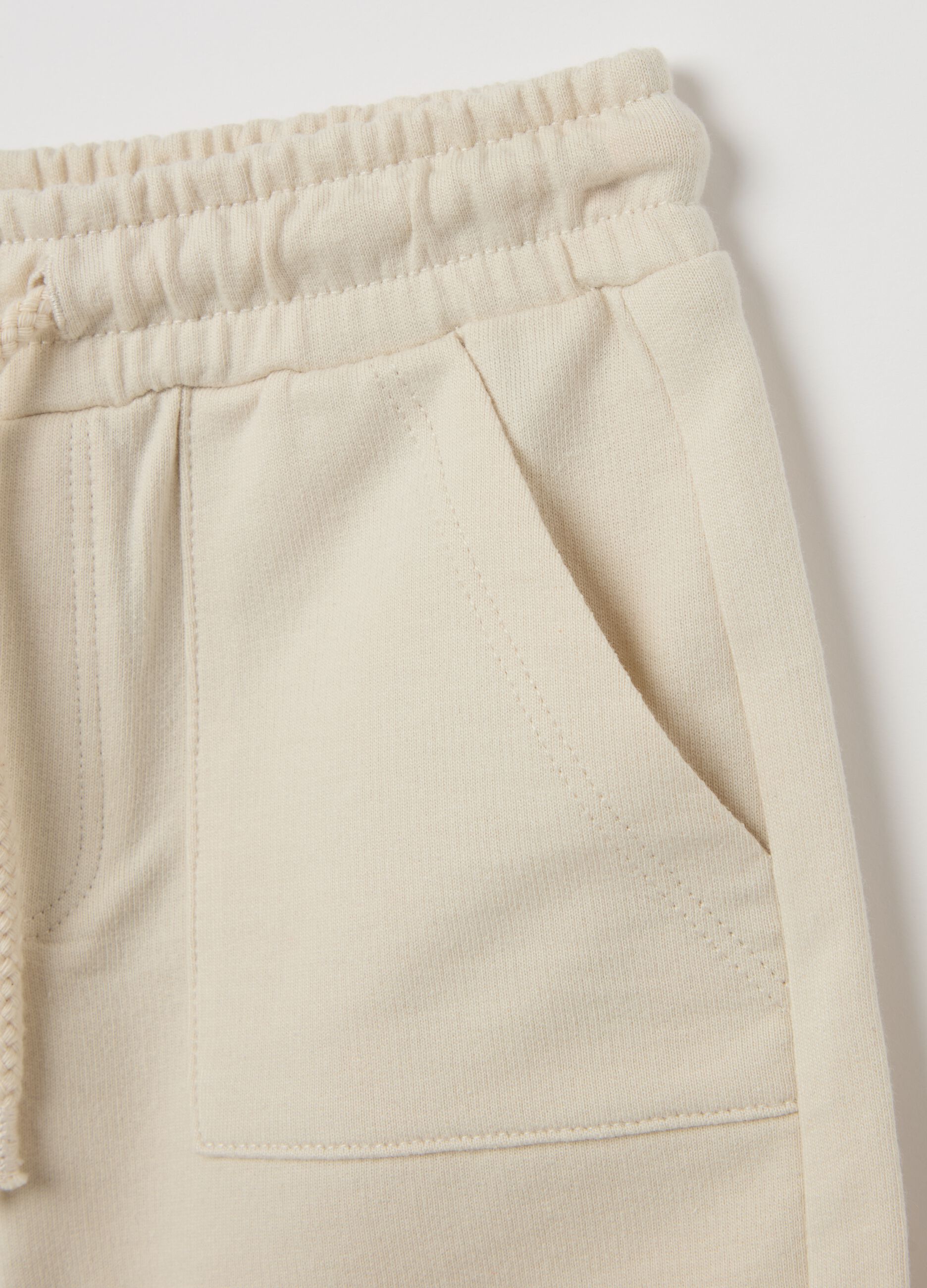 Bermuda in French Terry con coulisse 