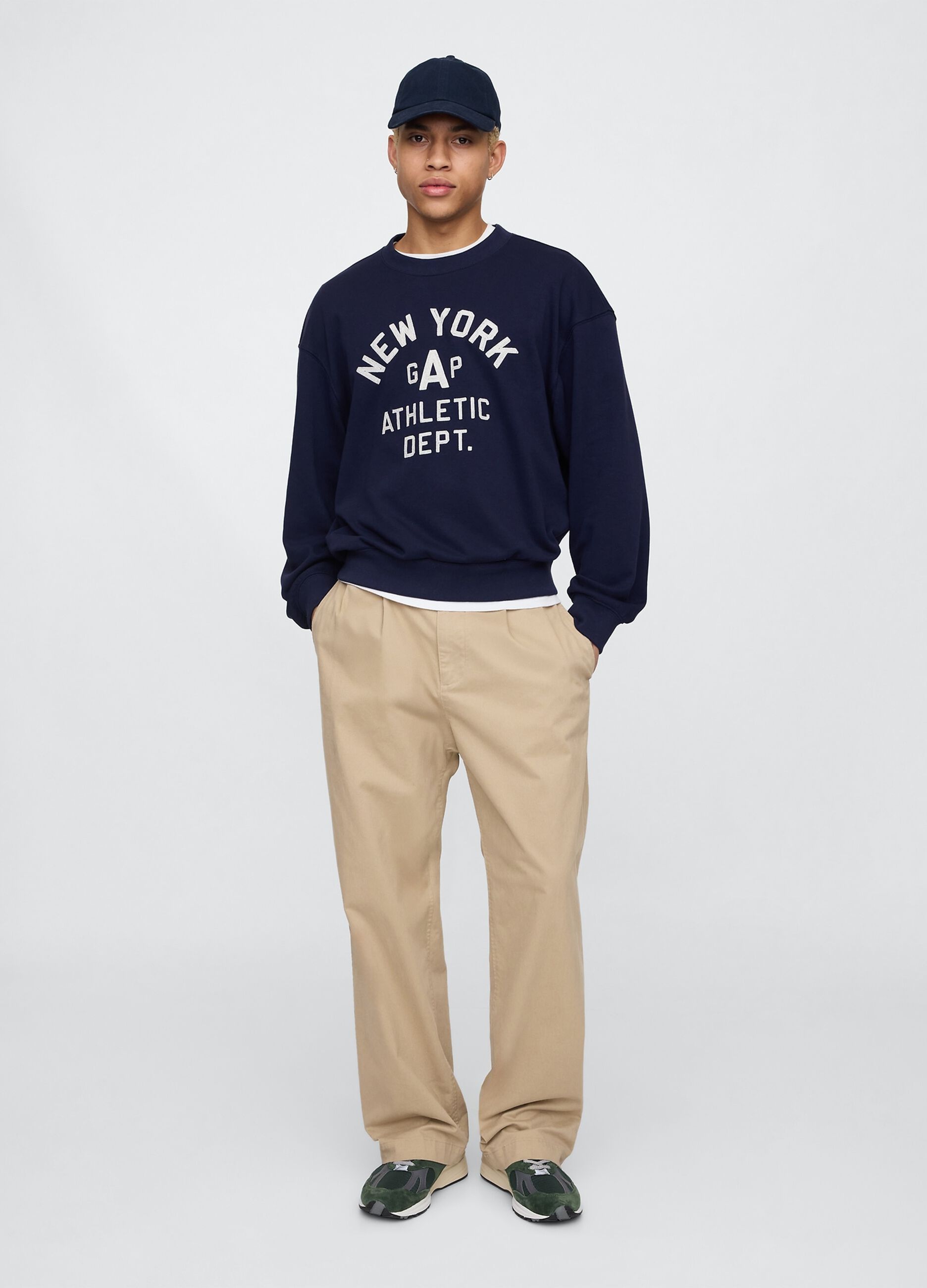 Blue Sweatshirt with Gap Athletic Logo