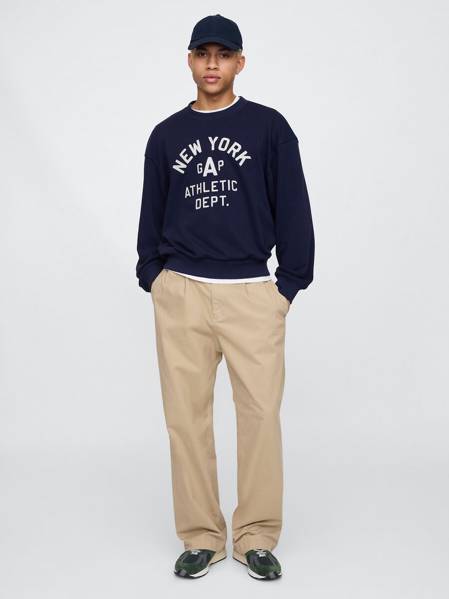 Blue Sweatshirt with Gap Athletic Logo_1