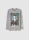 T-shirt with layered sleeves and Joker print_3