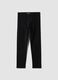 Girls&rsquo; black skinny leggings in stretchy organic cotton_0