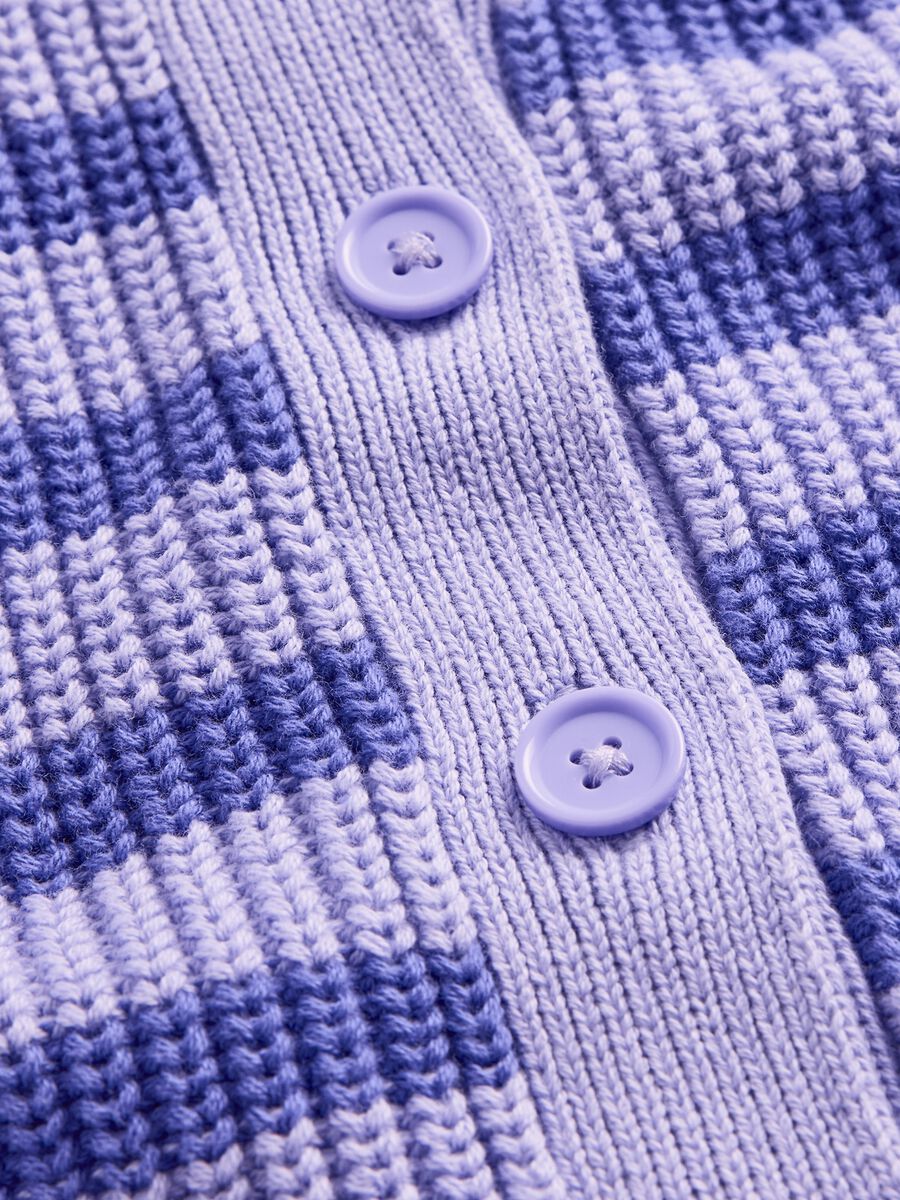 Purple striped cotton cardigan_4