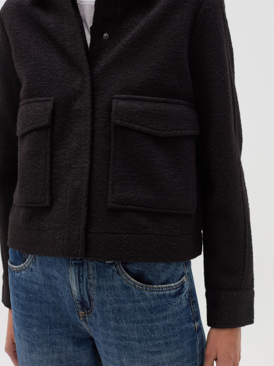 Short jacket with collar_2