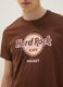 Brown pure cotton Hard Rock Cafe print T-shirt, regular fit_3