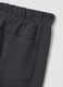Grey jogger trousers in fleece fabric_3