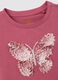 Girls' pink regular fit cotton blend top with print_2