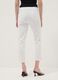 Jeans in misto cotone denim elasticizzato bianchi skinny fit_3