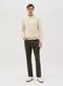 Cotton pullover with micro weave_1